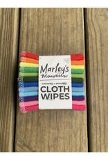 Set of 12 Washable Cloth Wipes - Rainbow