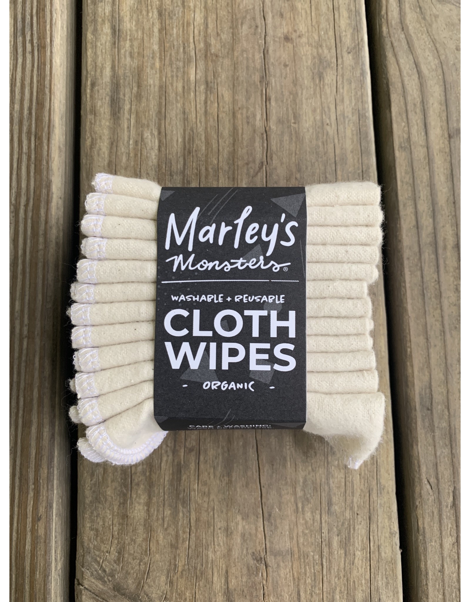 Set of 12 Washable Organic Cloth Wipes