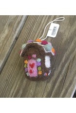 Felt Gingerbread House 2.5" - Danish design
