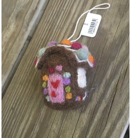 Felt Gingerbread House 2.5" - Danish design