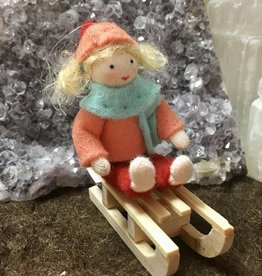 Girl on Sleigh (fair skin, blonde hair)