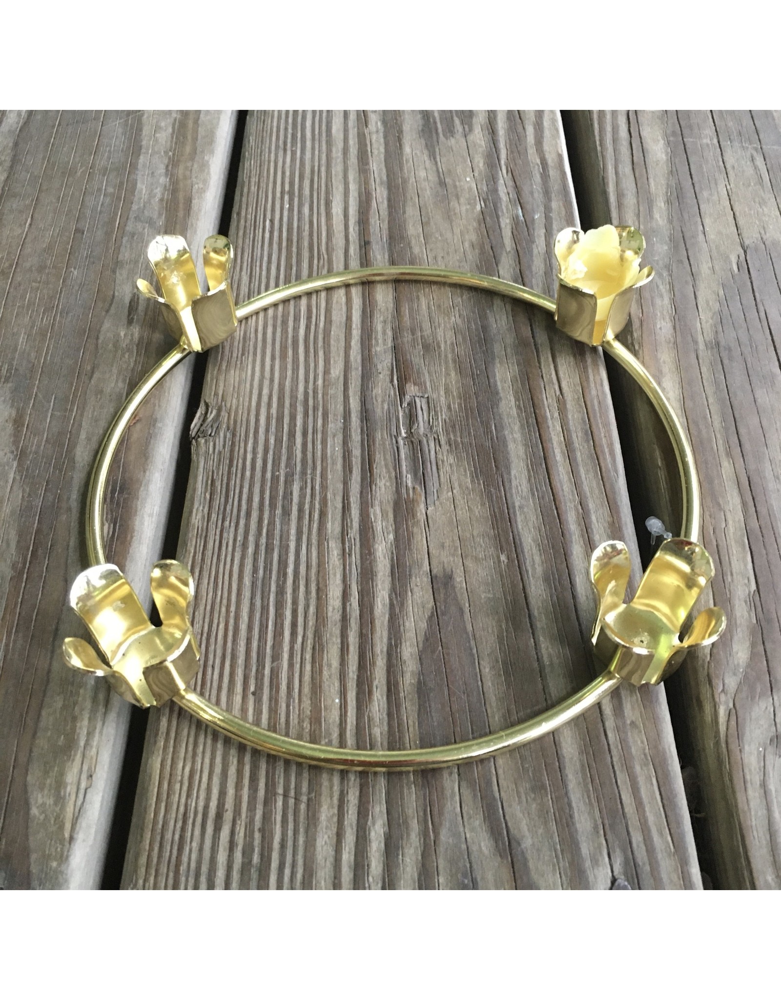 Simple Advent Ring Brass