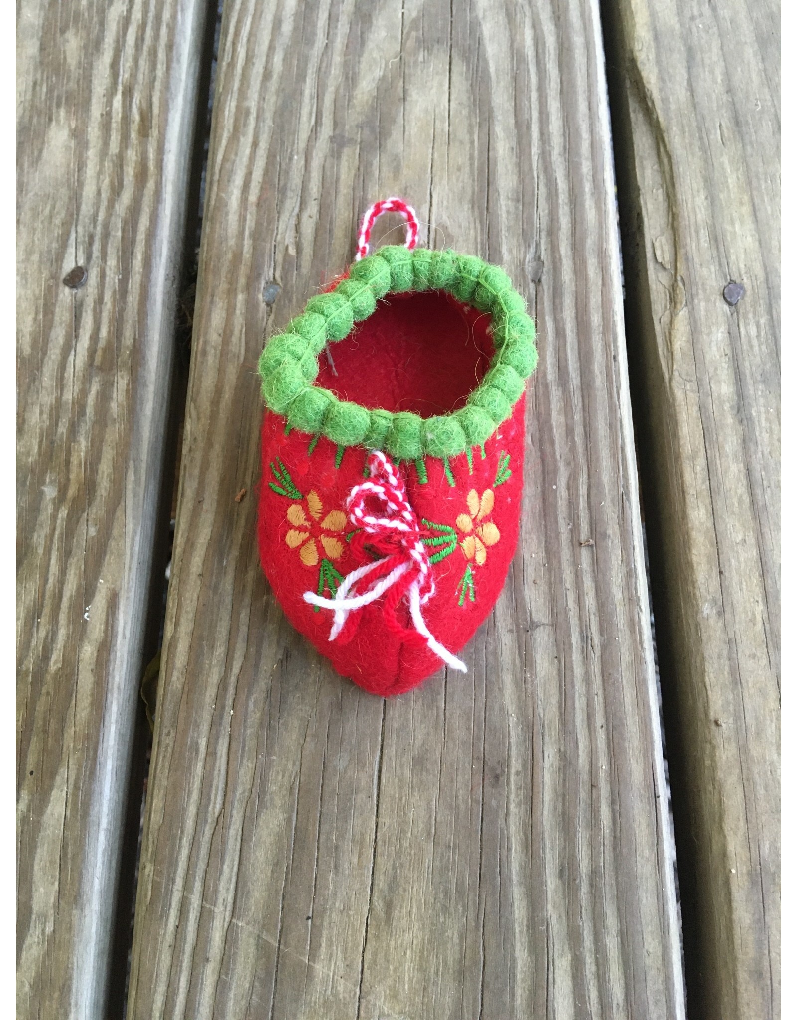 Wool Felt Shoe Ornament