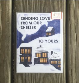 From Our Shelter to Yours Card Set  of 6 - blank Inside