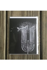 Menorah Winter Holidays Card - blank Inside