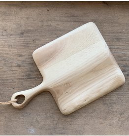 Acacia Square Board with Handle Mini. 5x5 with 2" handle