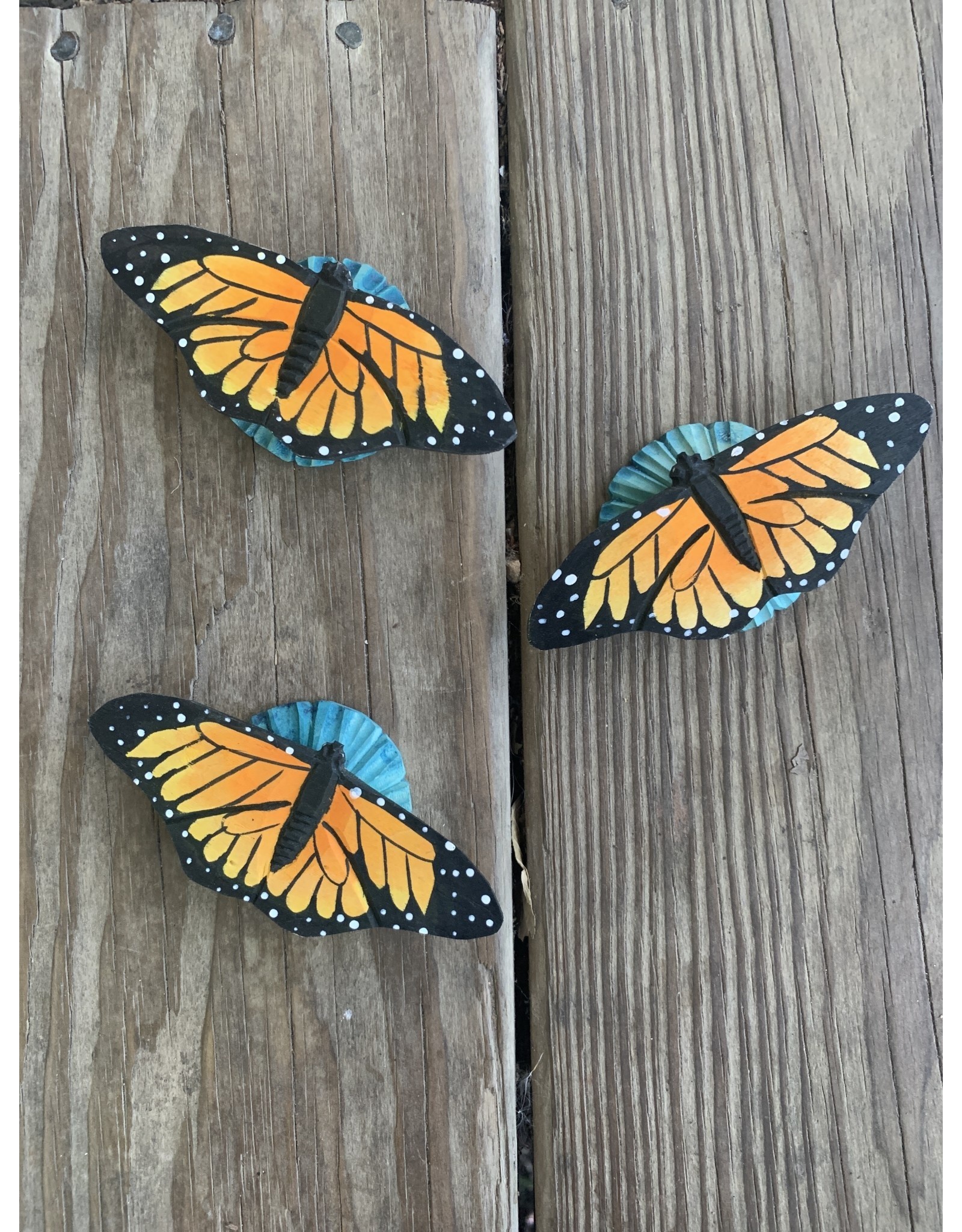 Monarch Butterfly Magnet - Wooden