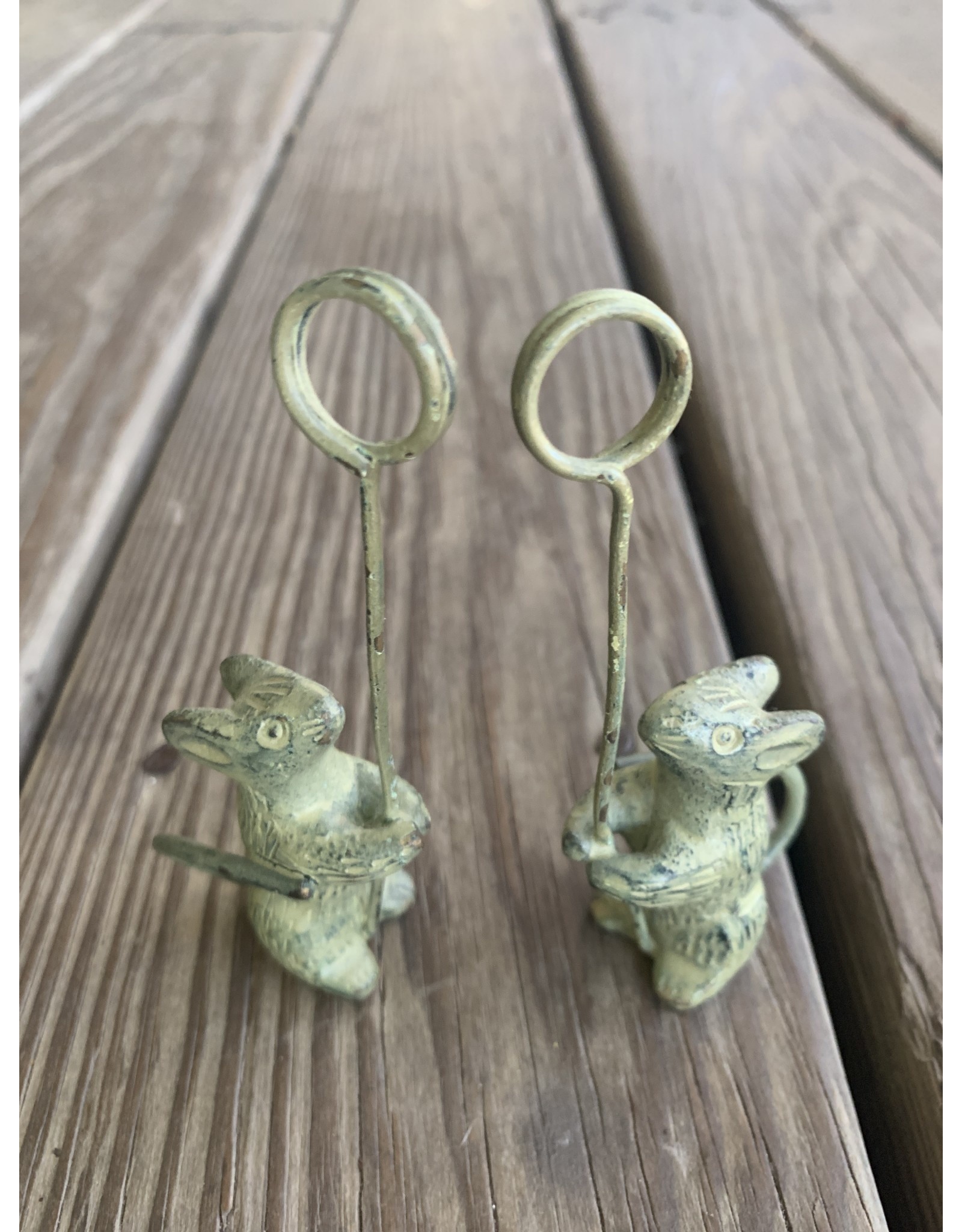 Mouse Picture Holder - cast iron