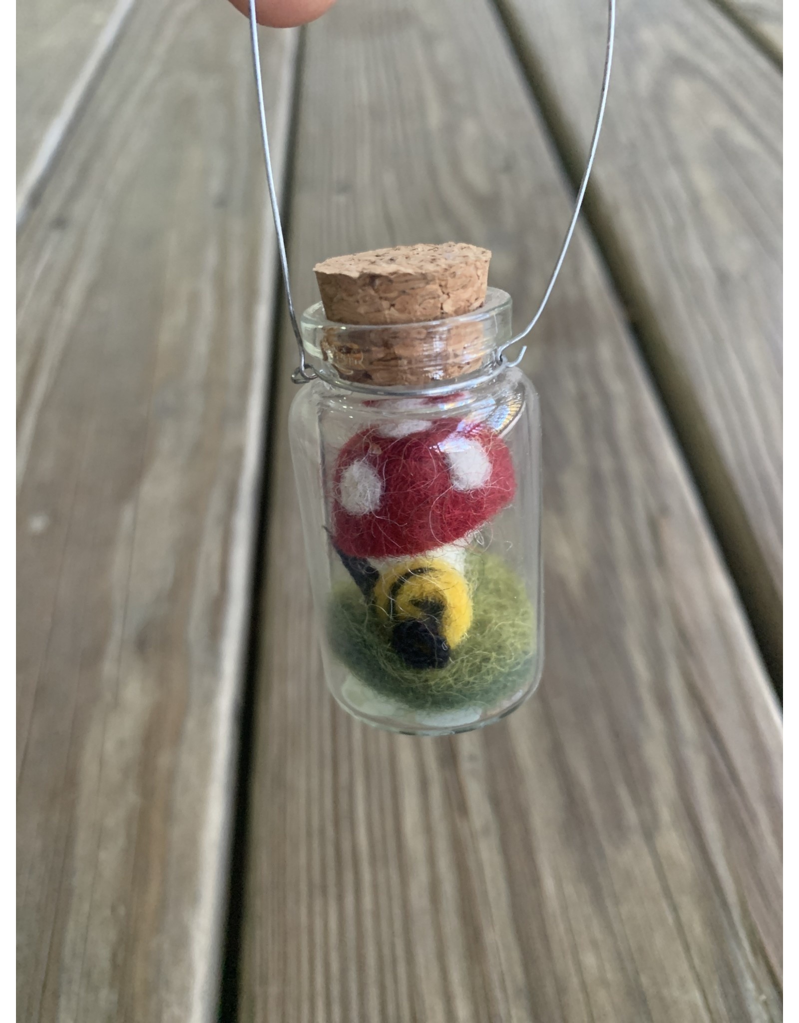Bottle Ornament: Mushroom & Snail