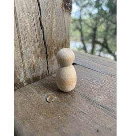 Wooden Baby or Bee Peg Doll 1-1/4"