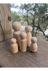 Wooden Baby or Bee Peg Doll 1-1/4"