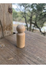 Wooden Little Peg Doll 1-11/16"