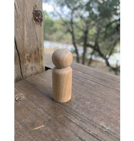 Wooden Little Peg Doll 1-11/16"