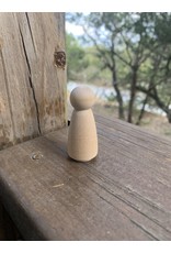 Wooden Angel Peg Doll 2"