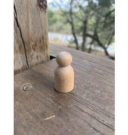 Wooden Tot Peg Doll 1-3/16"