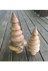 Turned Mango Wood Tree Large 16" tall - local pick up only