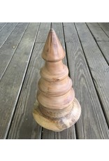 Turned Mango Wood Tree Large 16" tall - local pick up only