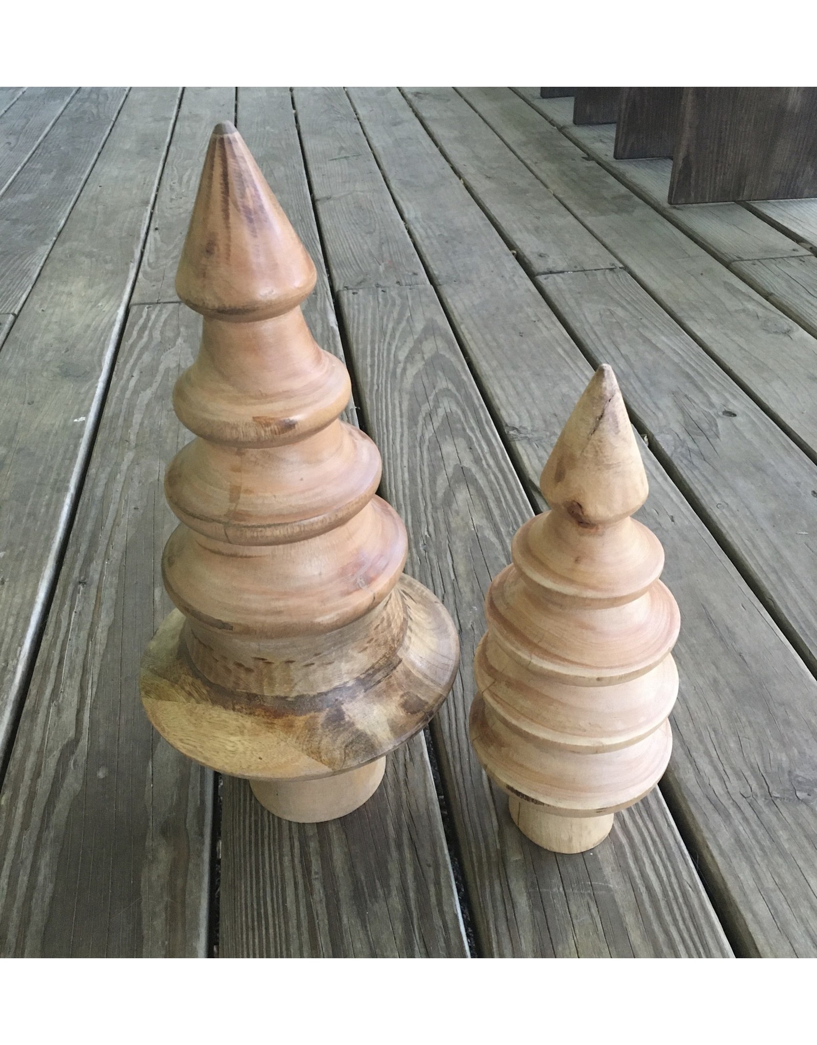 Turned Mango Wood Tree Medium 12" tall