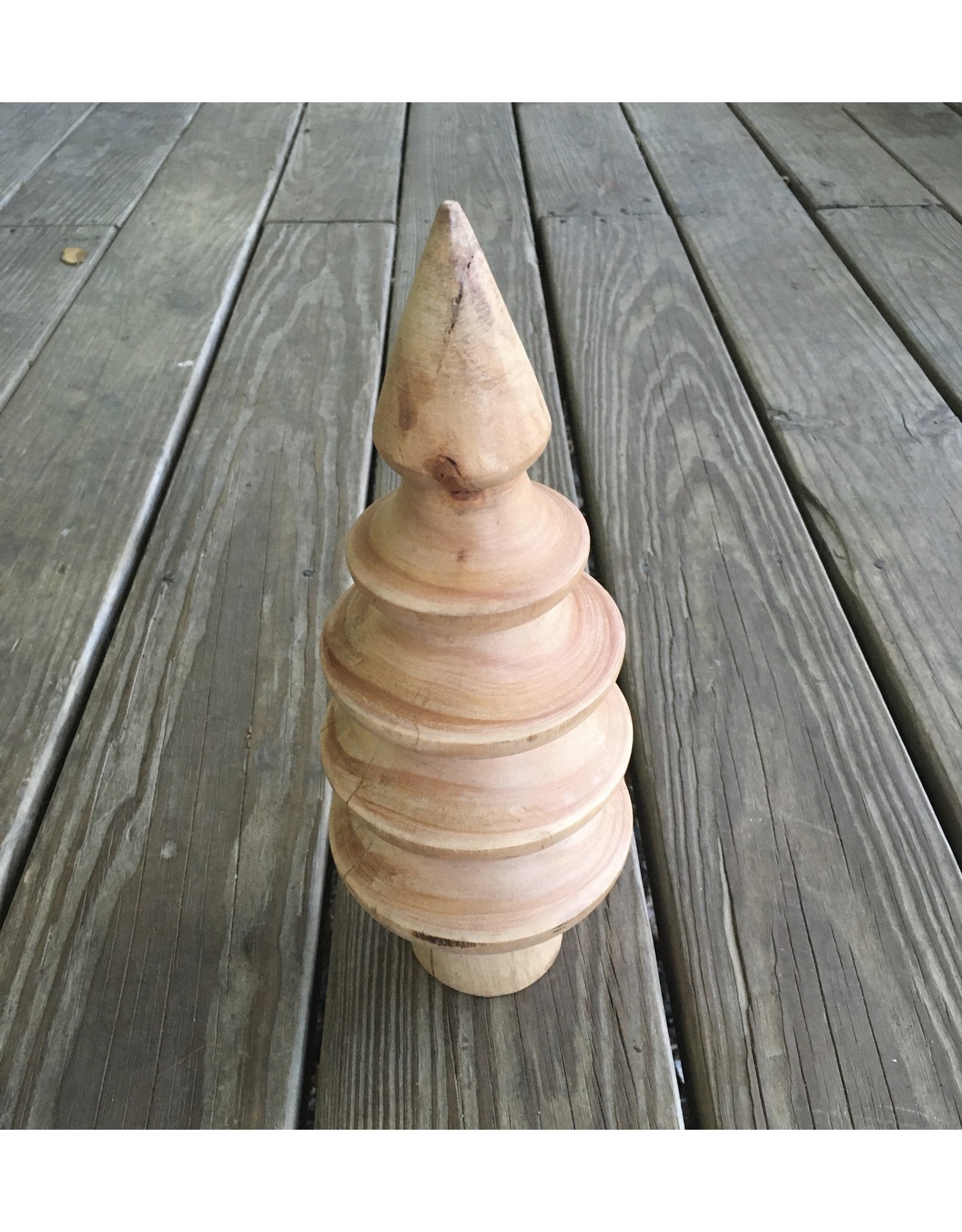 Turned Mango Wood Tree Medium 12" tall