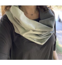 Hand Dyed Linen Cowl 1 by Katie Owen