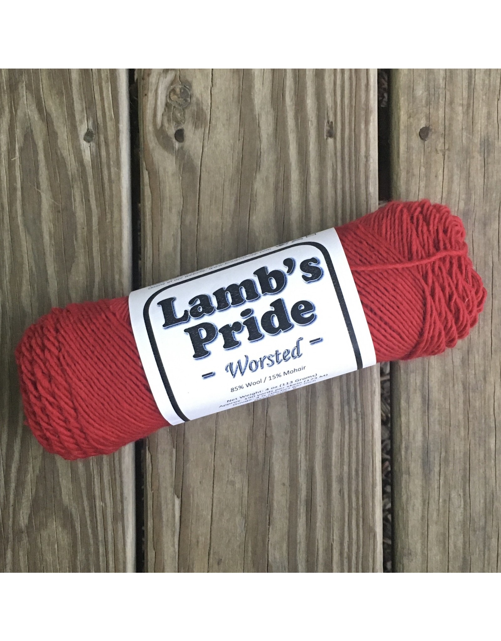 LAMBS PRIDE Worsted Blue Blood Red M80