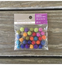 Tiny Felted Wool Ball Assort 30pcs