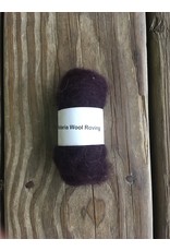100% Wool Roving Eggplant - 0.25 oz.