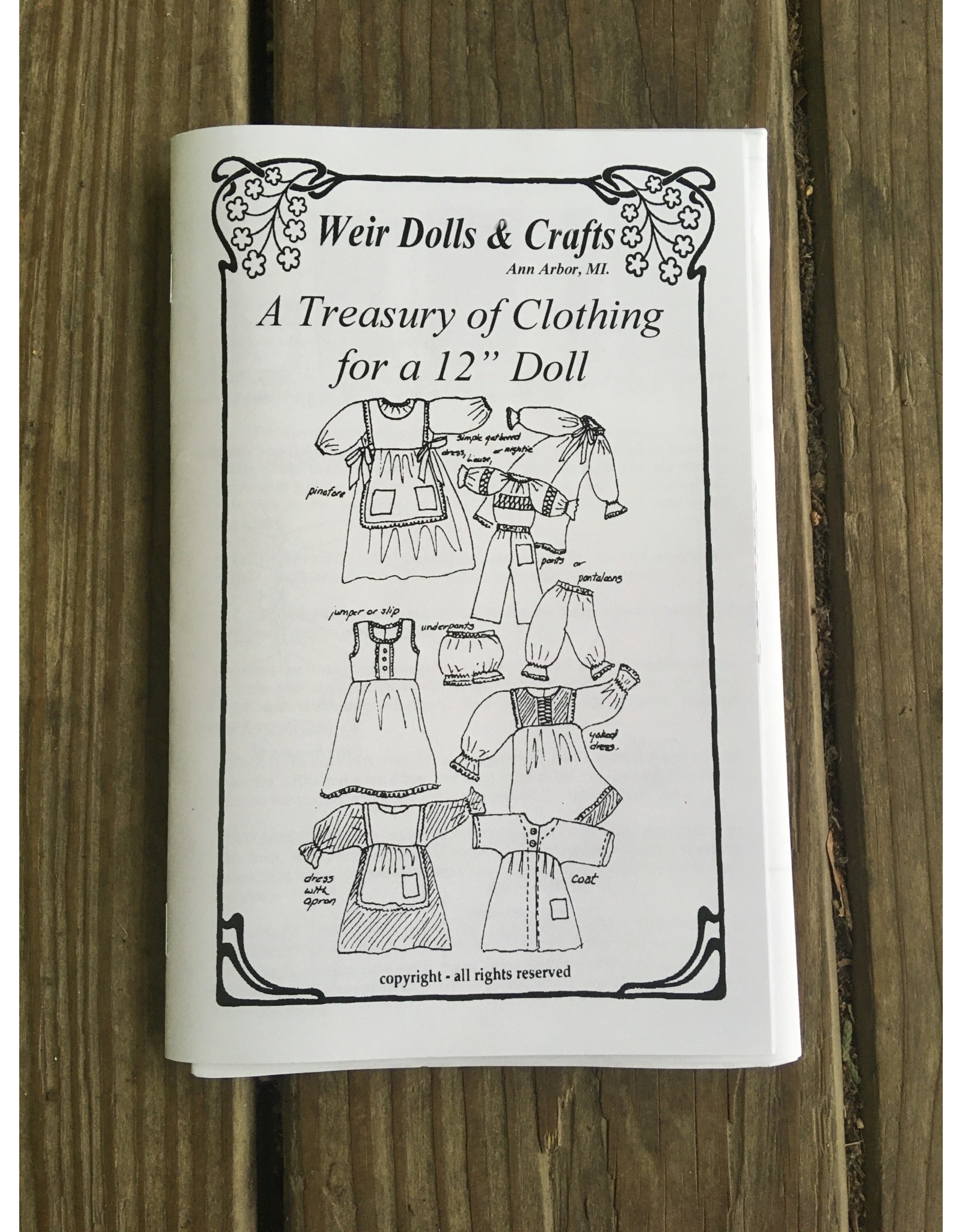 Waldorf Doll Clothing Patterns for 12" Dolls