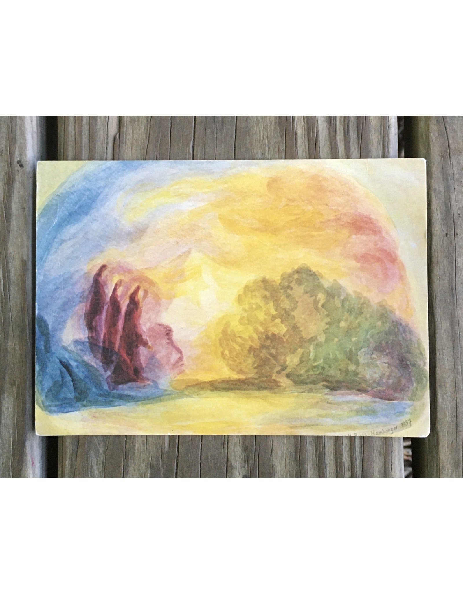 Wynstones Three Shepherds Postcard - H. Boos-Hamburger
