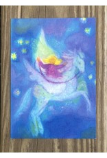Wynstones Silver Skys and Horse Postcard - Angela Koconda