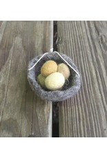 Felt Nest with Yellow Eggs 2"