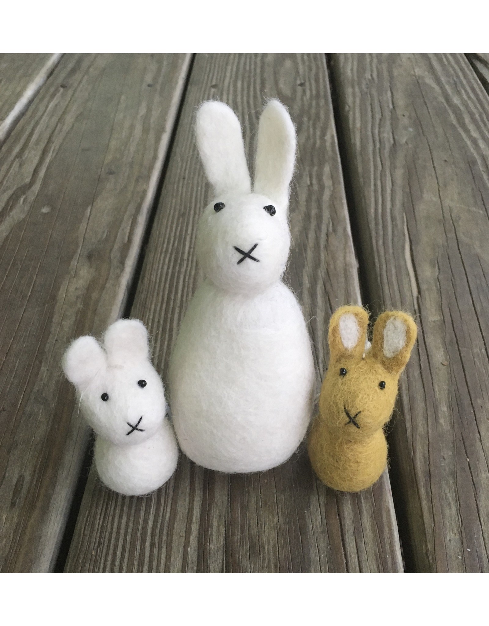 Felt Bunny, Small Ochre 3"