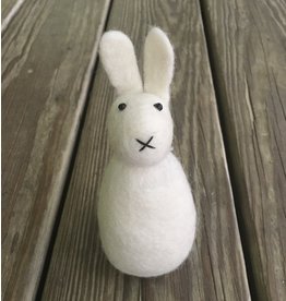 Felt Bunny, Tall White 5.5"