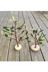 Felt Leaf Tree, Spring Green Lg 17" tall