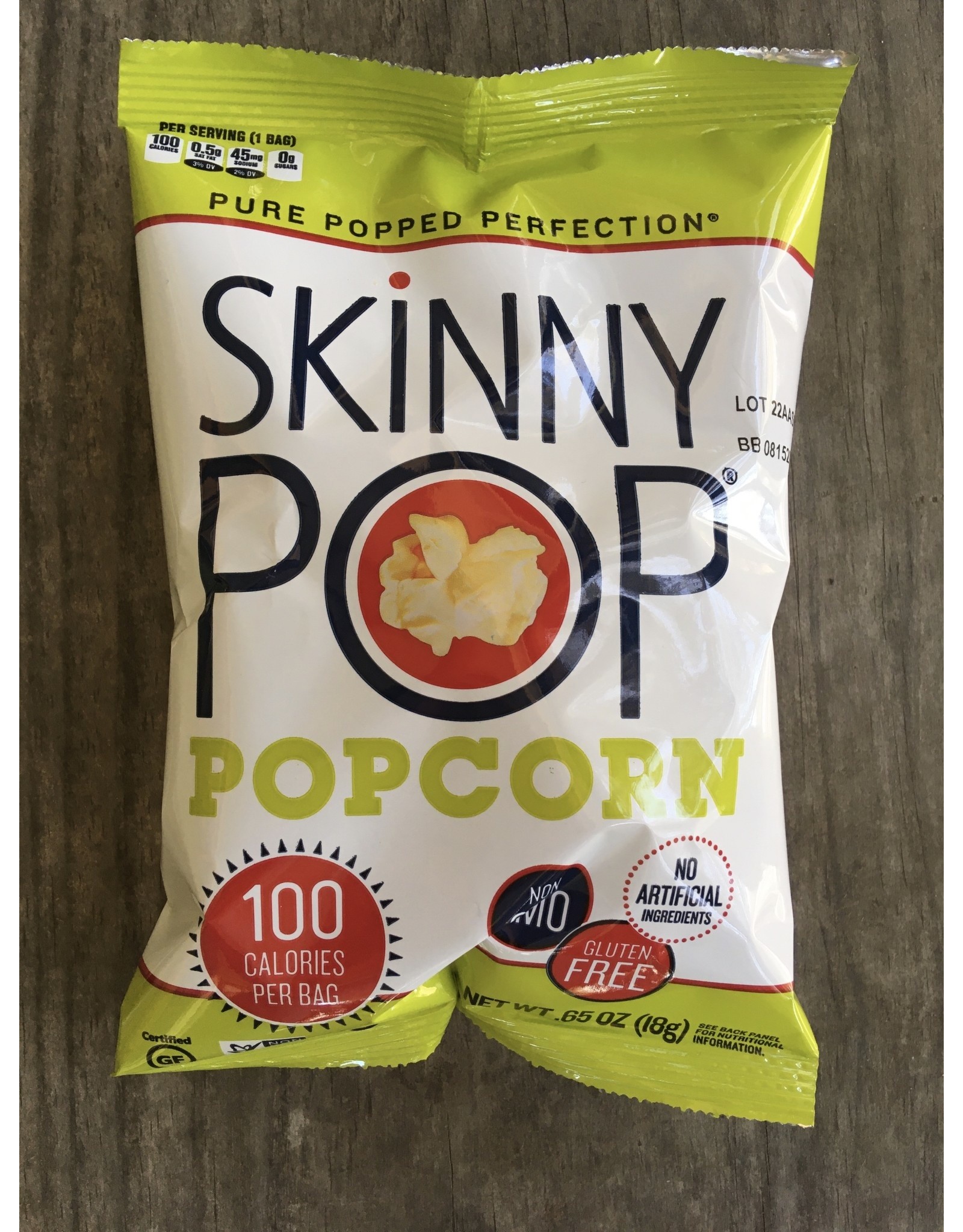 Skinny Pop Popcorn 816925022016