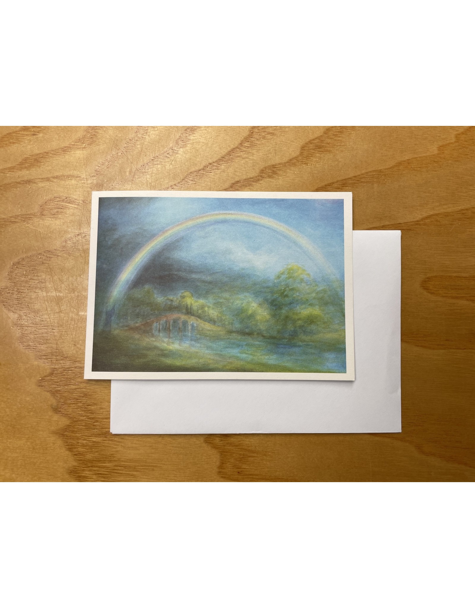 A Rainbow Over the Bridge Folded Card - David Newbatt