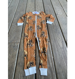 Milkbarn Zipper PJs Woolly Mammoth 18-24M