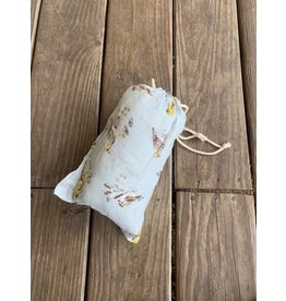 Milkbarn Bamboo Cotton Crib Sheet - Blue Bird