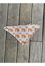 Milkbarn Organic Kerchief Bib - Orange Fox