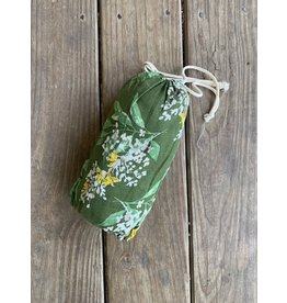 Milkbarn Bamboo Cotton Crib Sheet - Green Floral