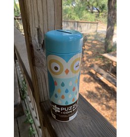 Owl Family Canister Puzzle and Coin Bank