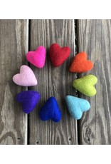 Felted Heart 100% Wool