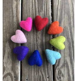 Felted Heart 100% Wool