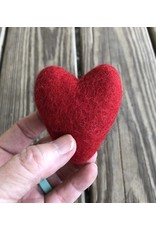 Felted Heart 100% Wool