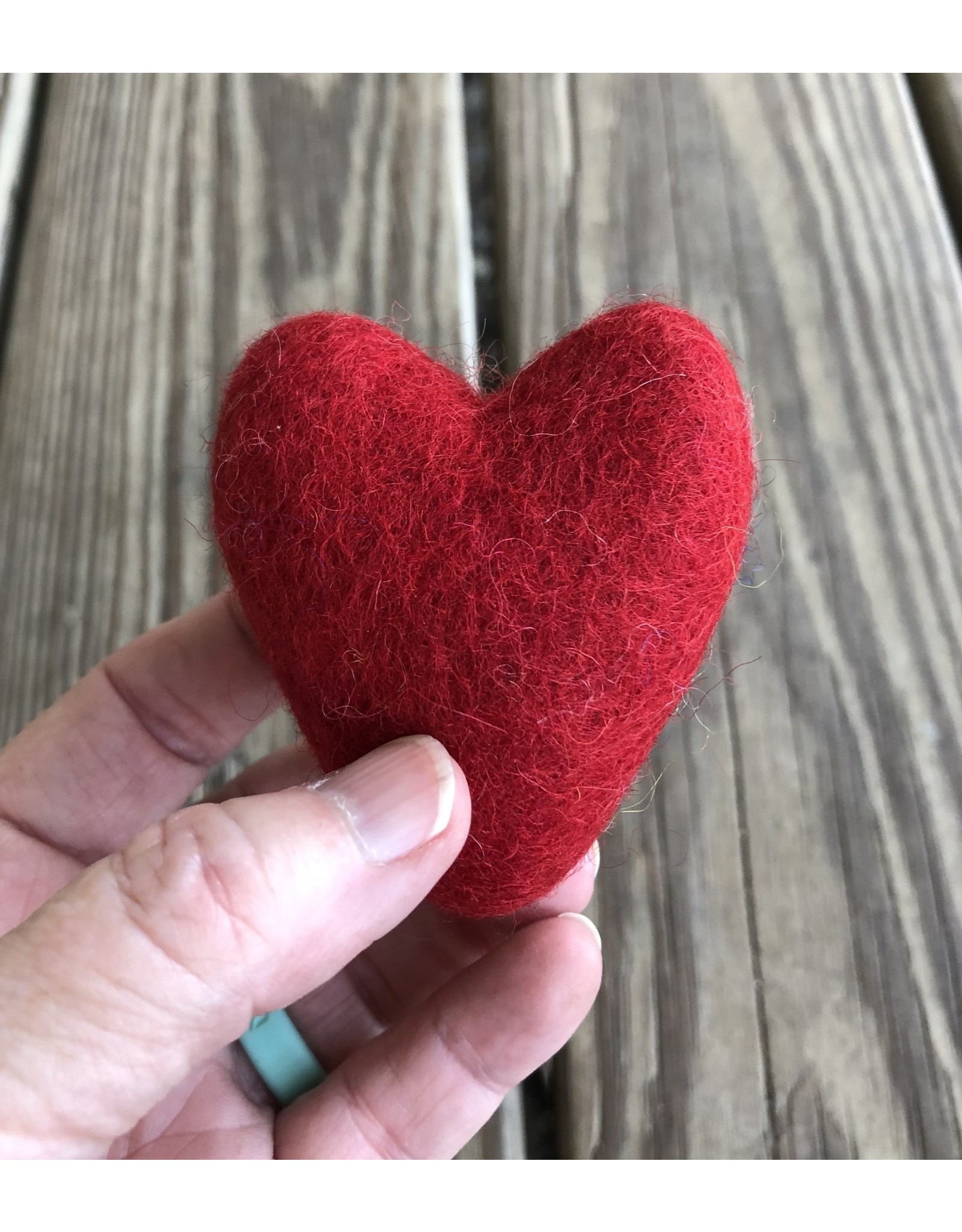 Felted Heart 100% Wool