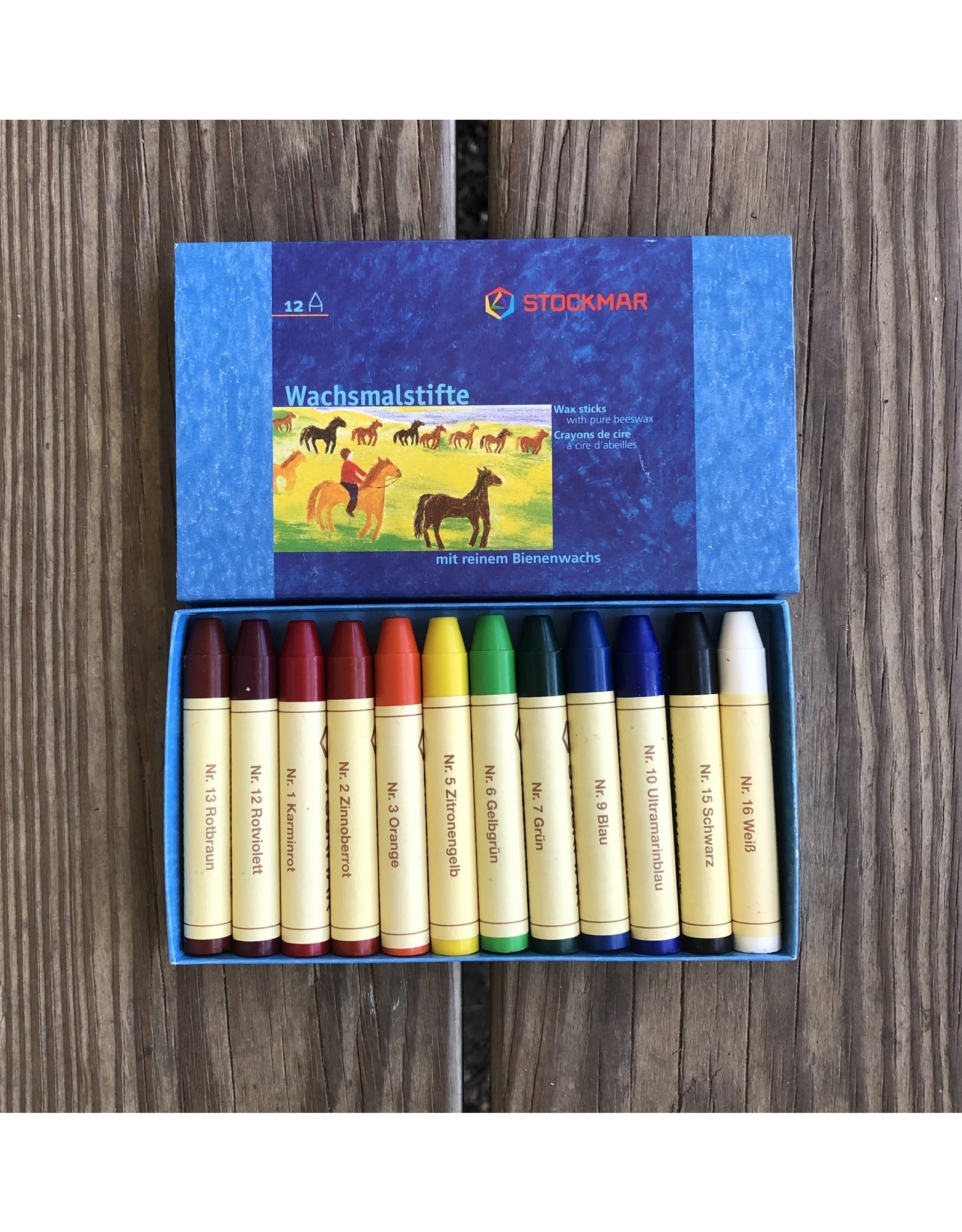 Crayon Stick Set in BOX 12 assorted