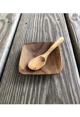 Teak Square Bowl Mini - 3"
