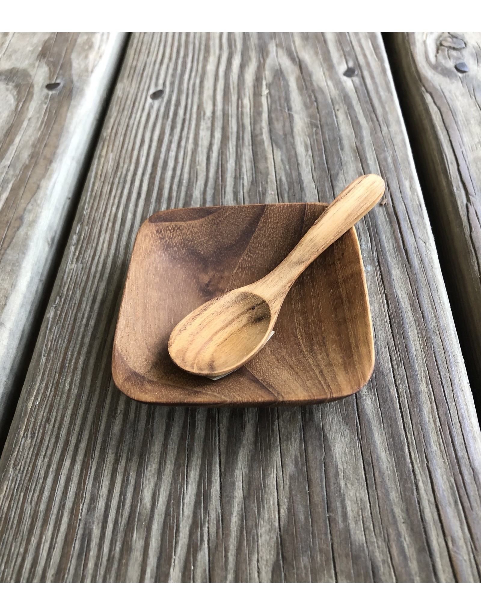 Teak Square Bowl Mini - 3"