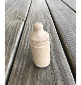 Wooden Doll Bottle 4"