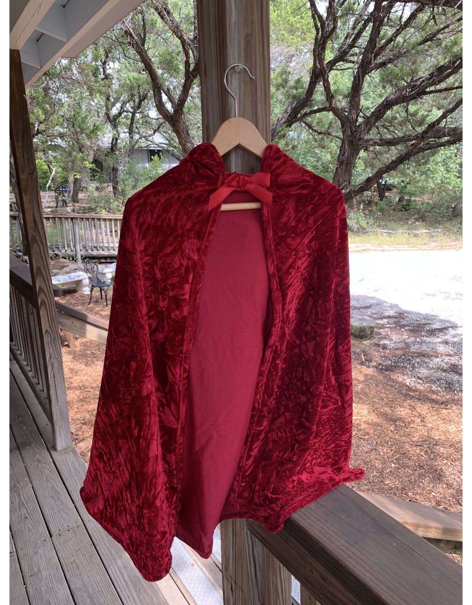 Red Velvet Cape - Size 5-6
